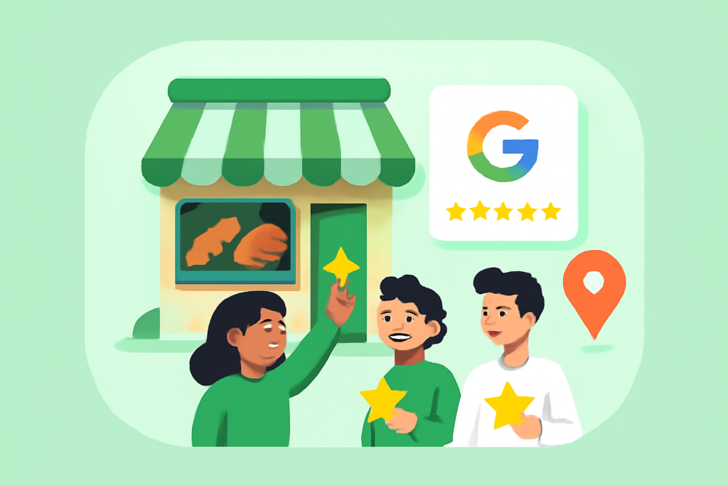 Avis Google et clients satisfaits pour une boulangerie