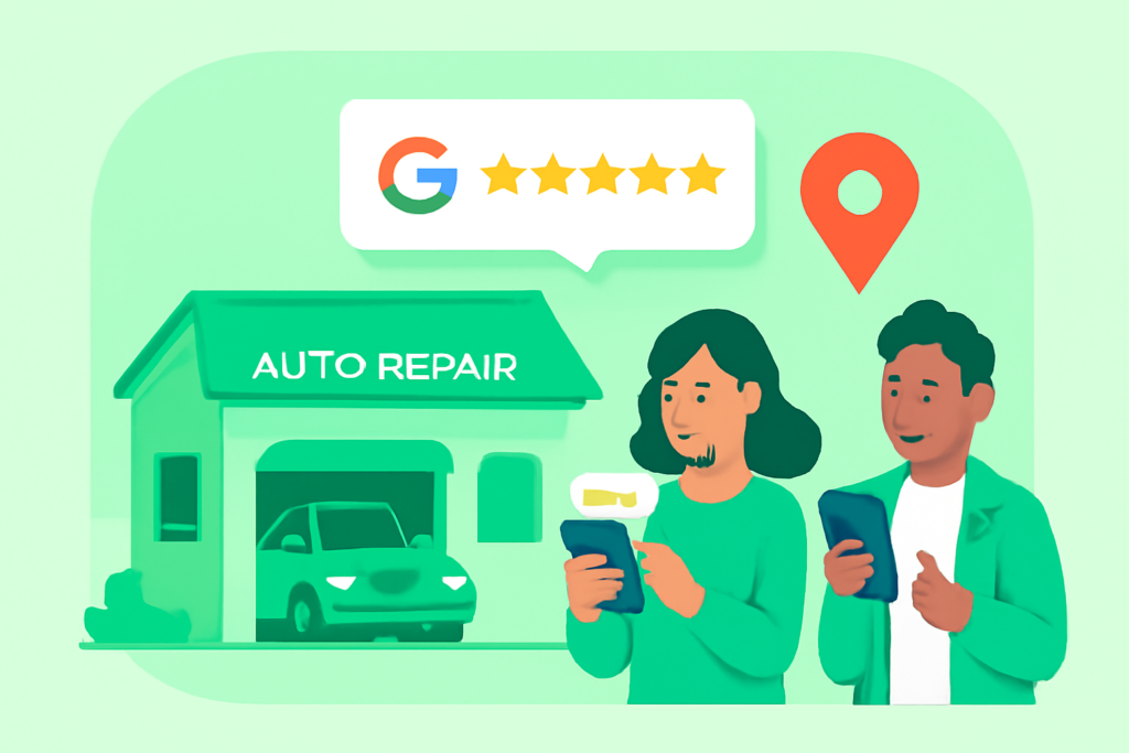Avis Google et clients satisfaits pour un garage auto