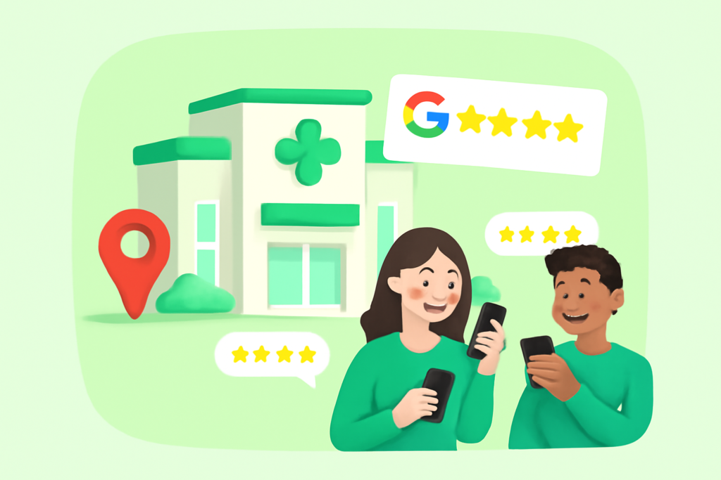 Avis Google et patients satisfaits pour un cabinet médical