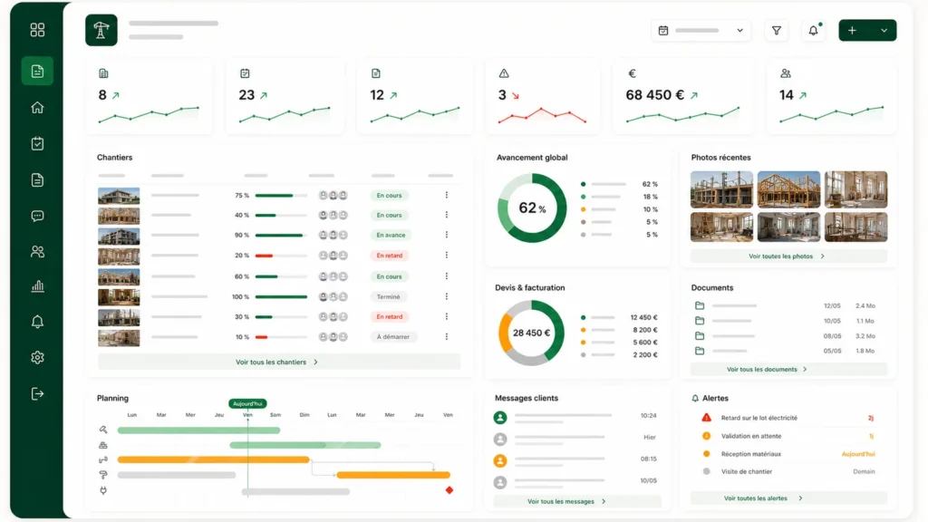 Logiciel suivi de chantier gratuit : comparatif et limites pour un artisan - visuel header