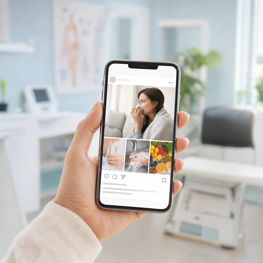 Publications réseaux sociaux de prévention automatisées pour un cabinet médical