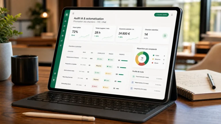 Audit IA et automatisation : la méthode simple pour prioriser les bons chantiers en TPE PME