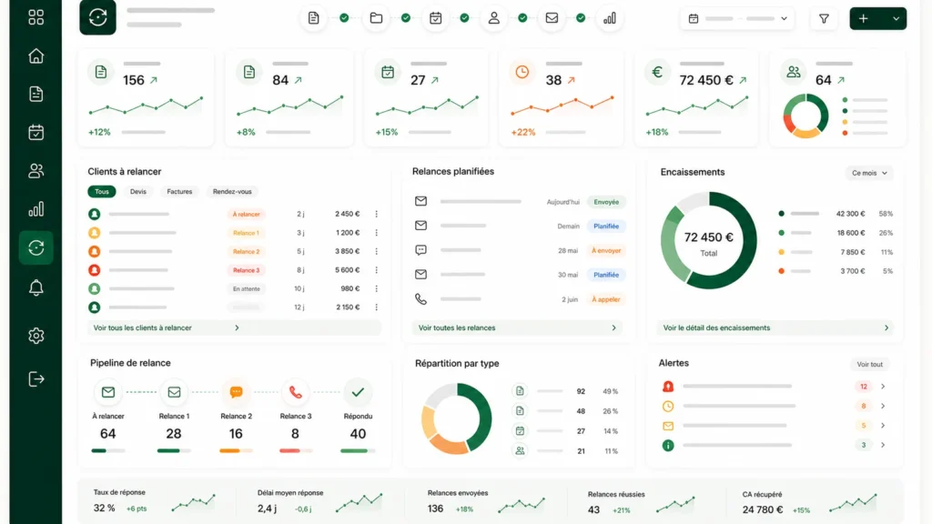 Relance client automatique : scénarios pour devis, factures et rendez-vous