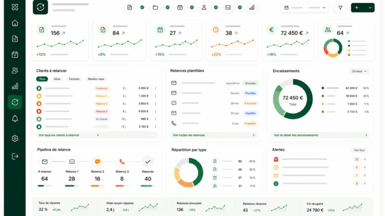Relance client automatique : scénarios pour devis, factures et rendez-vous