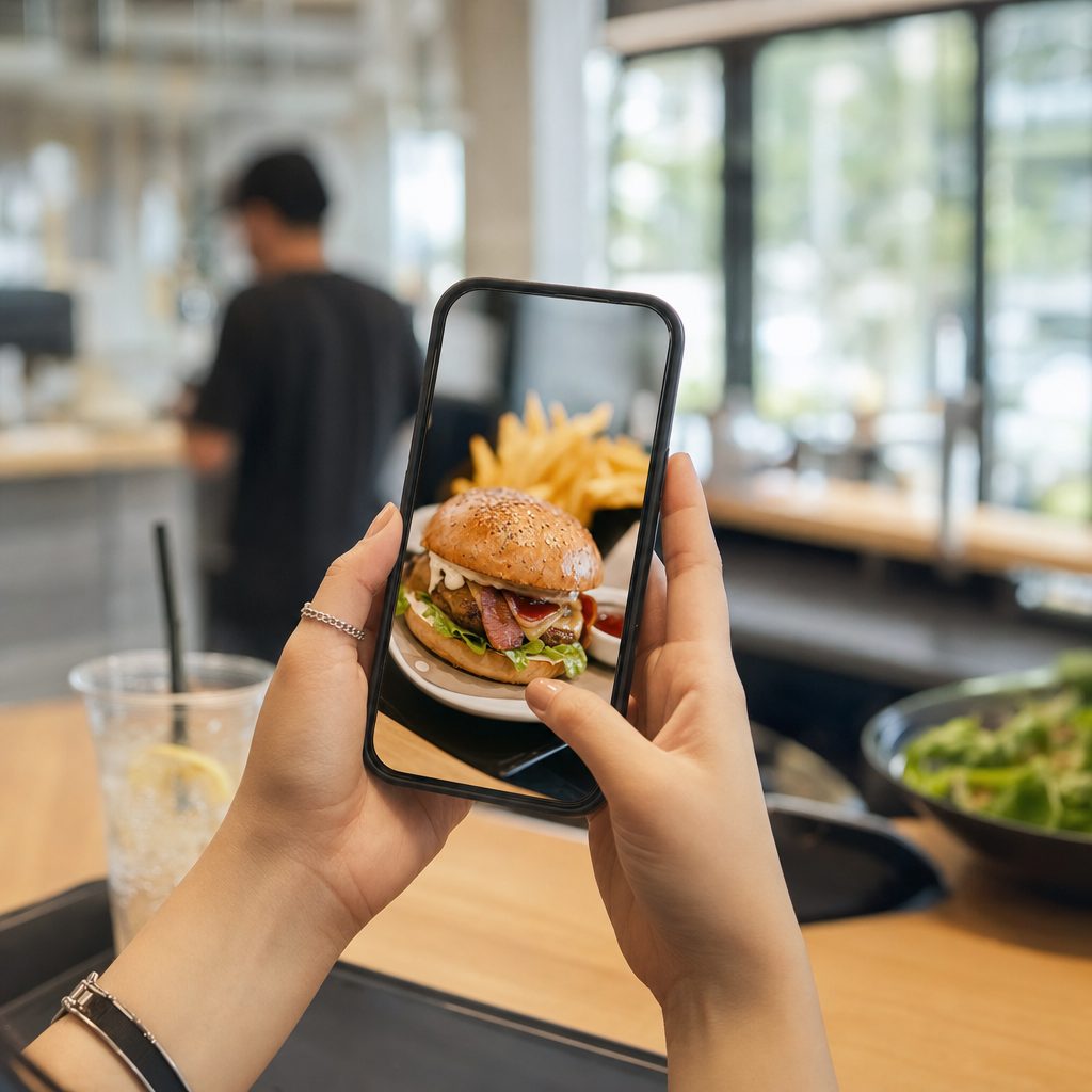 Publications réseaux sociaux automatisées à partir de photos de plats pour un snack
