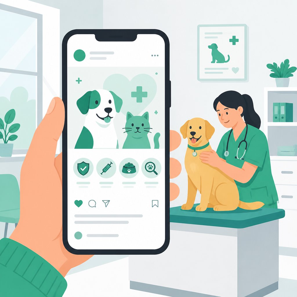 Publications réseaux sociaux automatisées pour une clinique vétérinaire