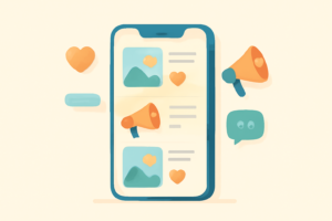 vignette reseaux sociaux et publicite batiment